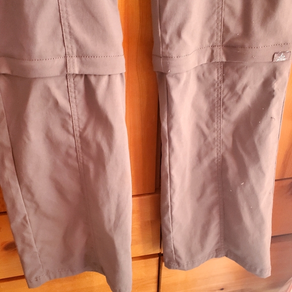 Prana Women's Grey/green Convertible Hiking Pants Size 8 - Picture 2 of 11